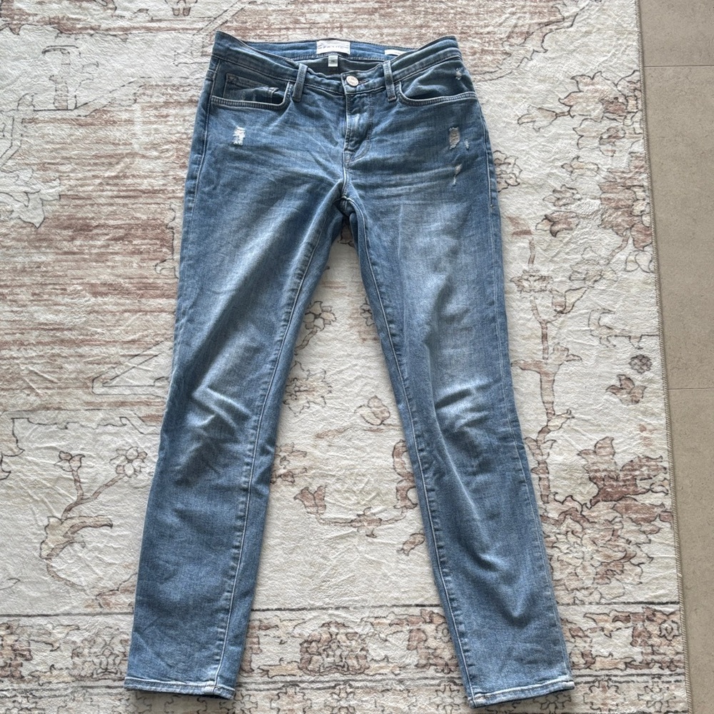 Frame Denim Light Blue Straight Leg Jeans
